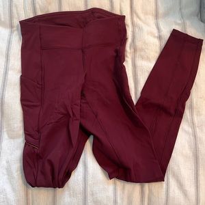 Lululemon full length maroon legging